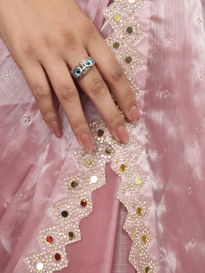 Designer Saree with Heavy Sequin & Stone Work by Shreekama
